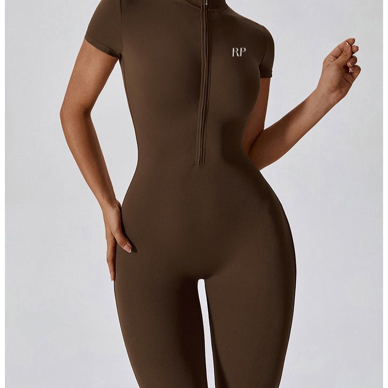 Scuba Zip Jumpsuit Rockstar Peach